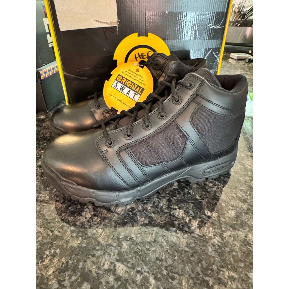 Original S.W.A.T. Metro Air 5 Side-Zip Tactical Boots Black Mens 11 123101